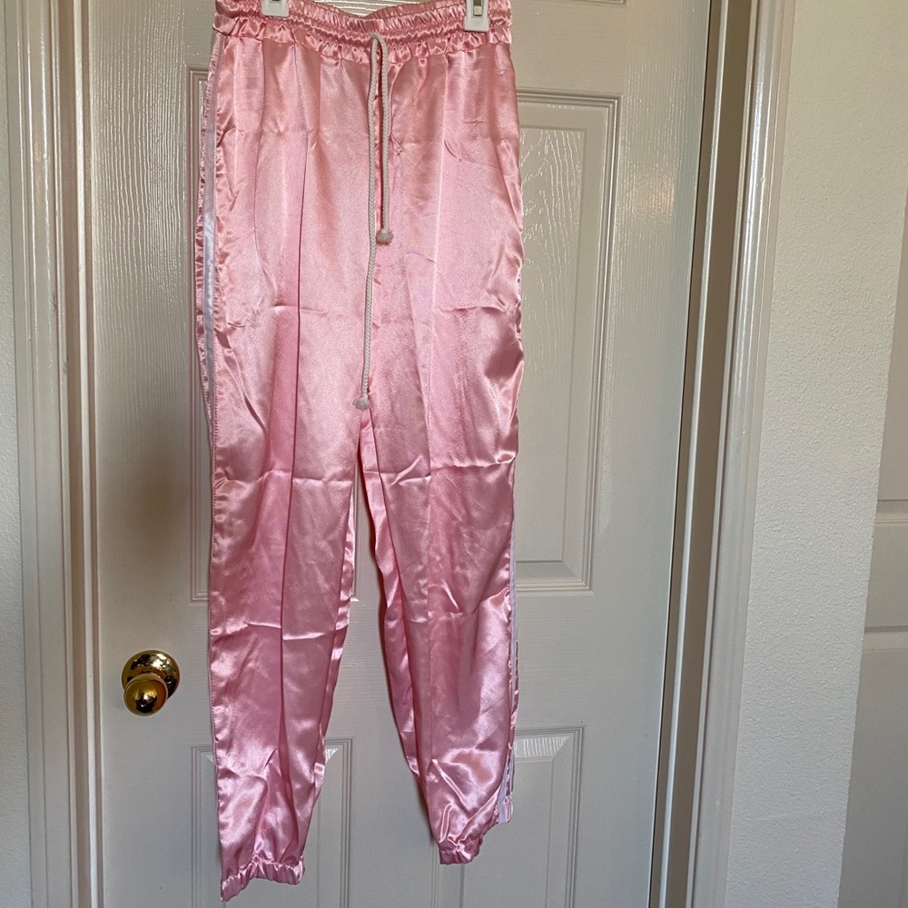Y2K Satin Track Pants